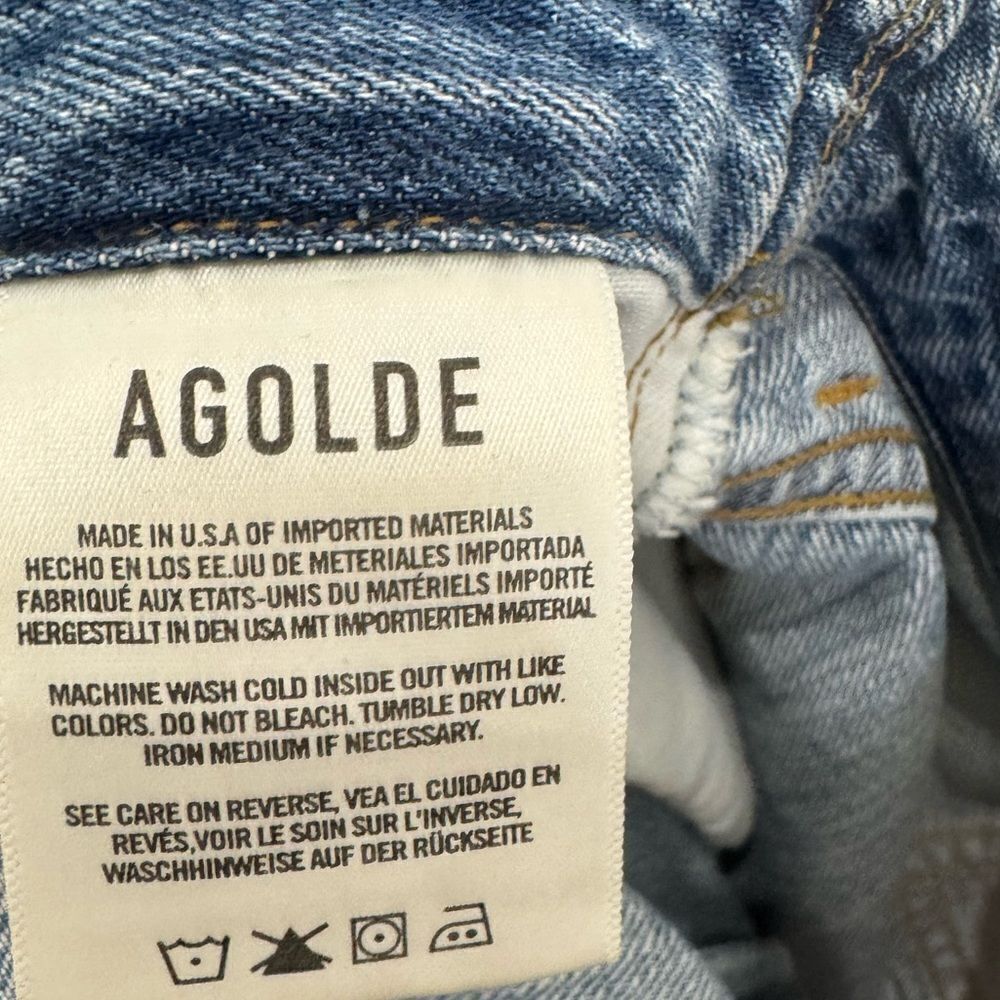 AGOLDE Rio Zora Denim Playsuit - Mid denim - Picture 12 of 13